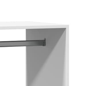 Šatní skříň bílá 77 x 48 x 102 cm kompozitní dřevo - obrázek 9