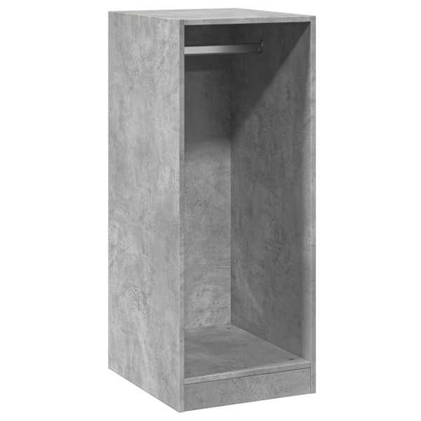 vidaXL riidekapp, betoonhall, 48x41x102 cm, tehispuit