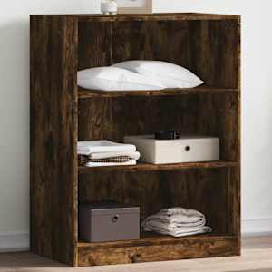 Garderobna omara dimljeni hrast 77x48x102 cm inženirski les