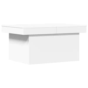 Konferenční stolek bílý 80 x 55 x 40 cm kompozitní dřevo - obrázek 2