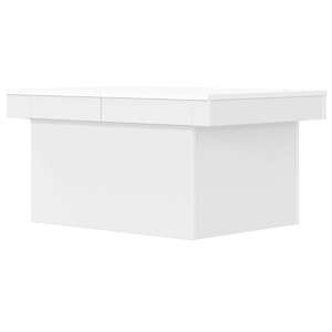 Konferenční stolek bílý 80 x 55 x 40 cm kompozitní dřevo - obrázek 7