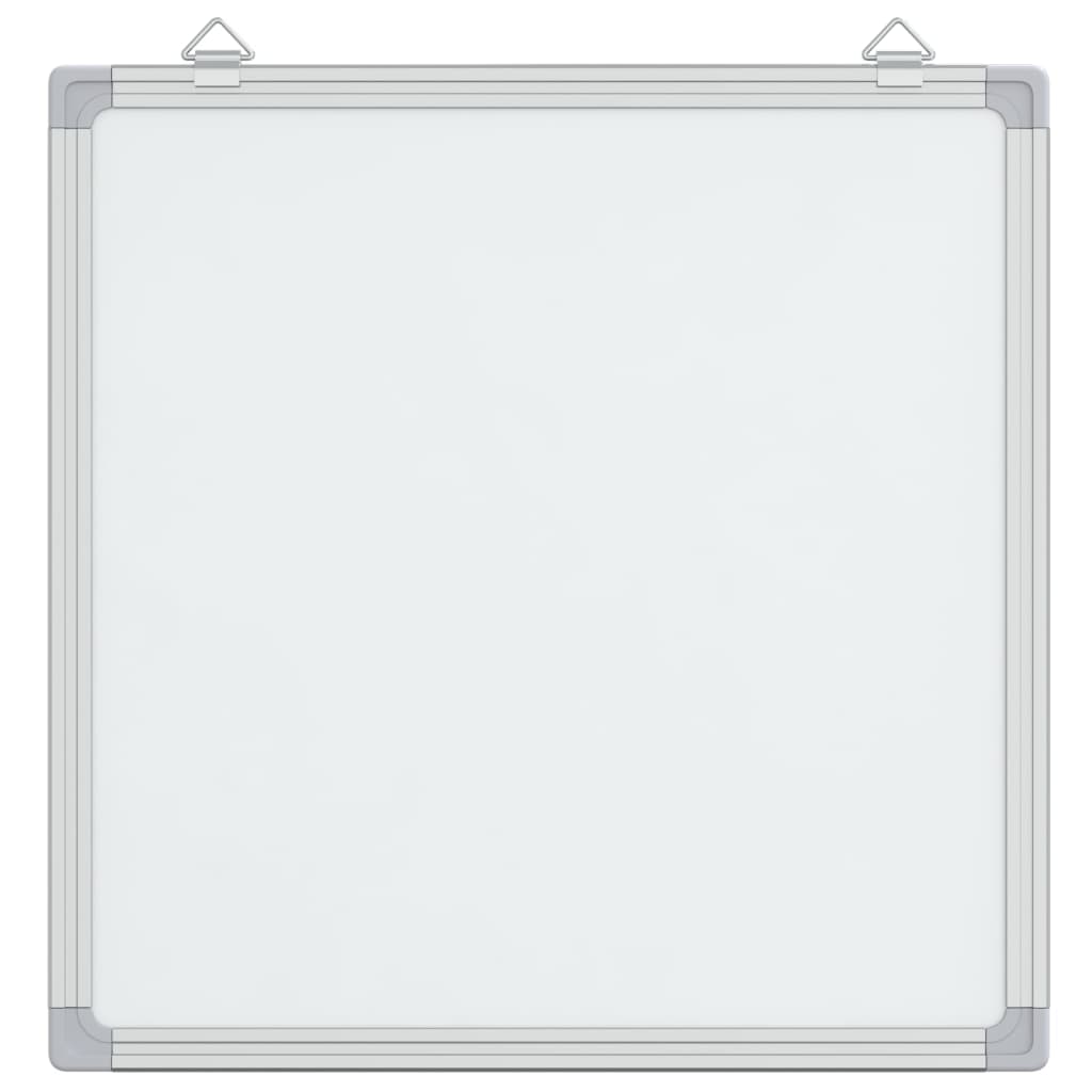 vidaXL Magnetická biela tabuľa 60x60x1,7 cm hliník