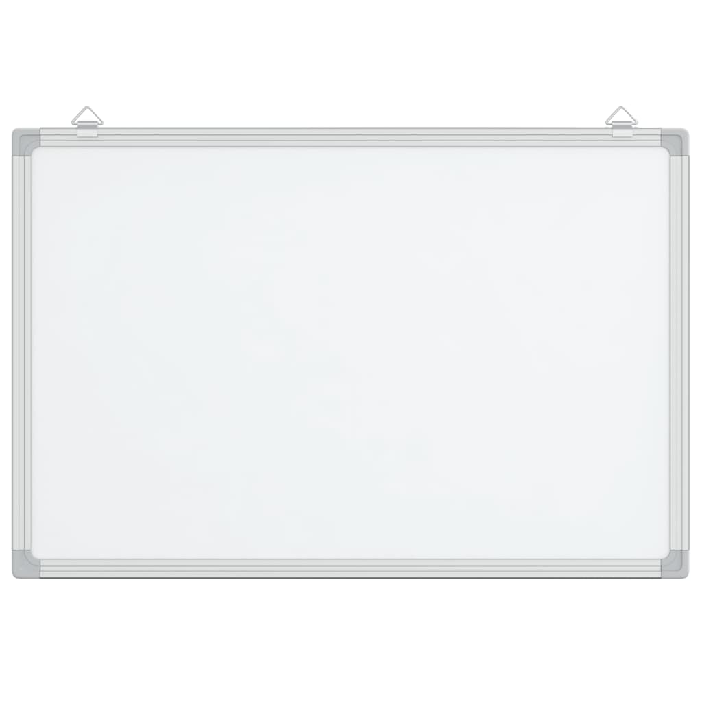 vidaXL Magnetická biela tabuľa 80x60x1,7 cm hliník