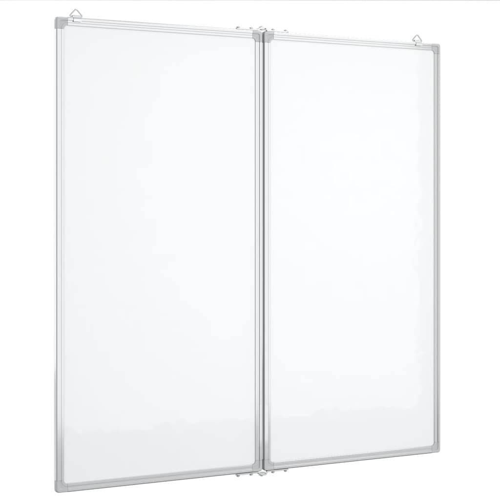 vidaXL Magnetická tabule rozkládací 80 x 80 x 1,7 cm hliník