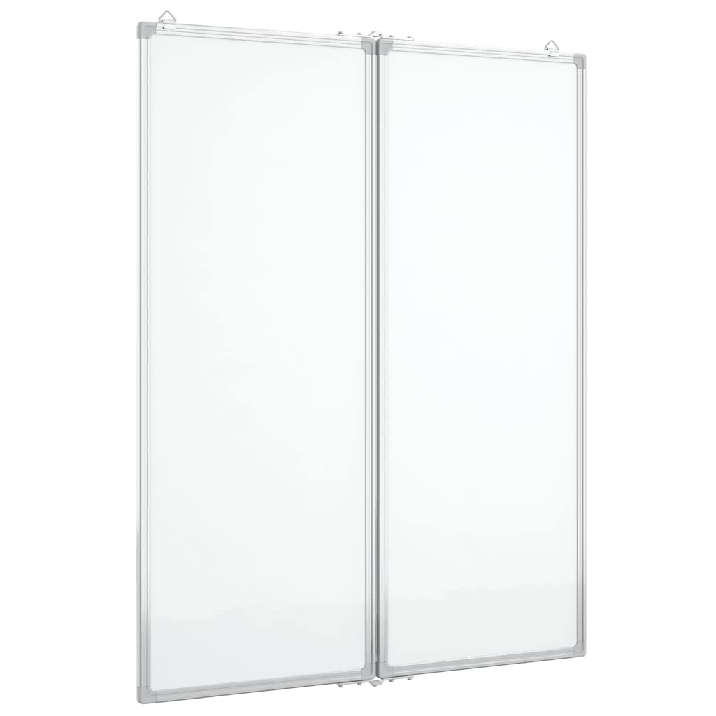 vidaXL Magnetická tabule rozkládací 80 x 100 x 1,7 cm hliník