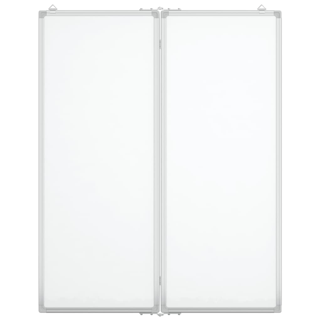 vidaXL Magnetická biela tabuľa skladacia 80x100x1,7 cm hliník