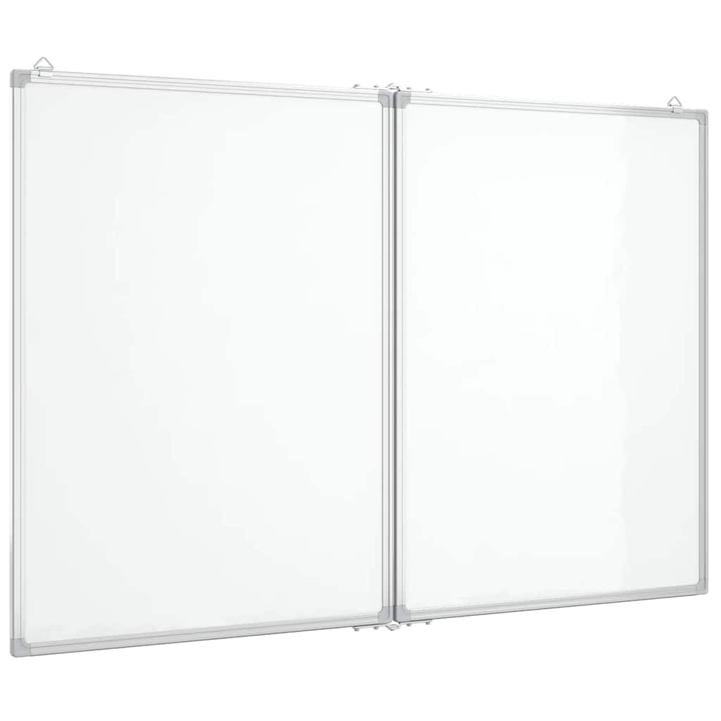 vidaXL Magnetická tabule rozkládací 100 x 80 x 1,7 cm hliník