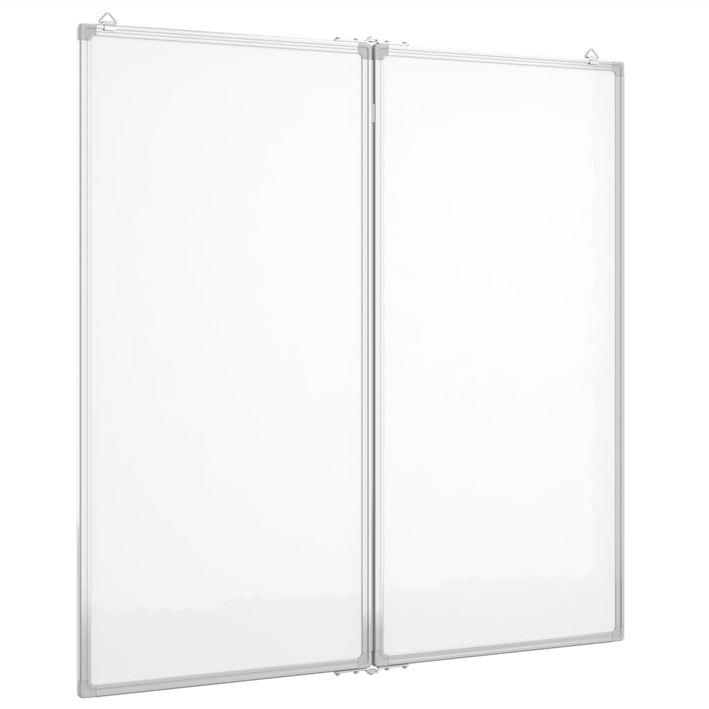 vidaXL Magnetická tabule rozkládací 100 x 100 x 1,7 cm hliník