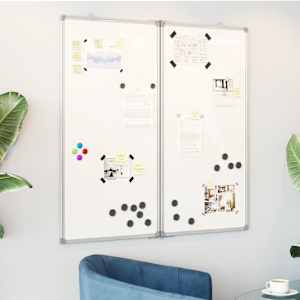 Magnetna tabla zložljiva 100x100x1,7 cm aluminij