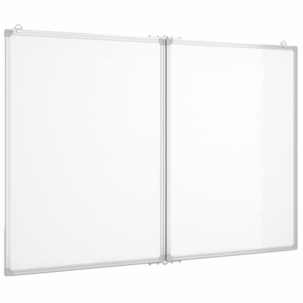 vidaXL kokkupandav valge magnettahvel, 120x80x1,7 cm, alumiinium