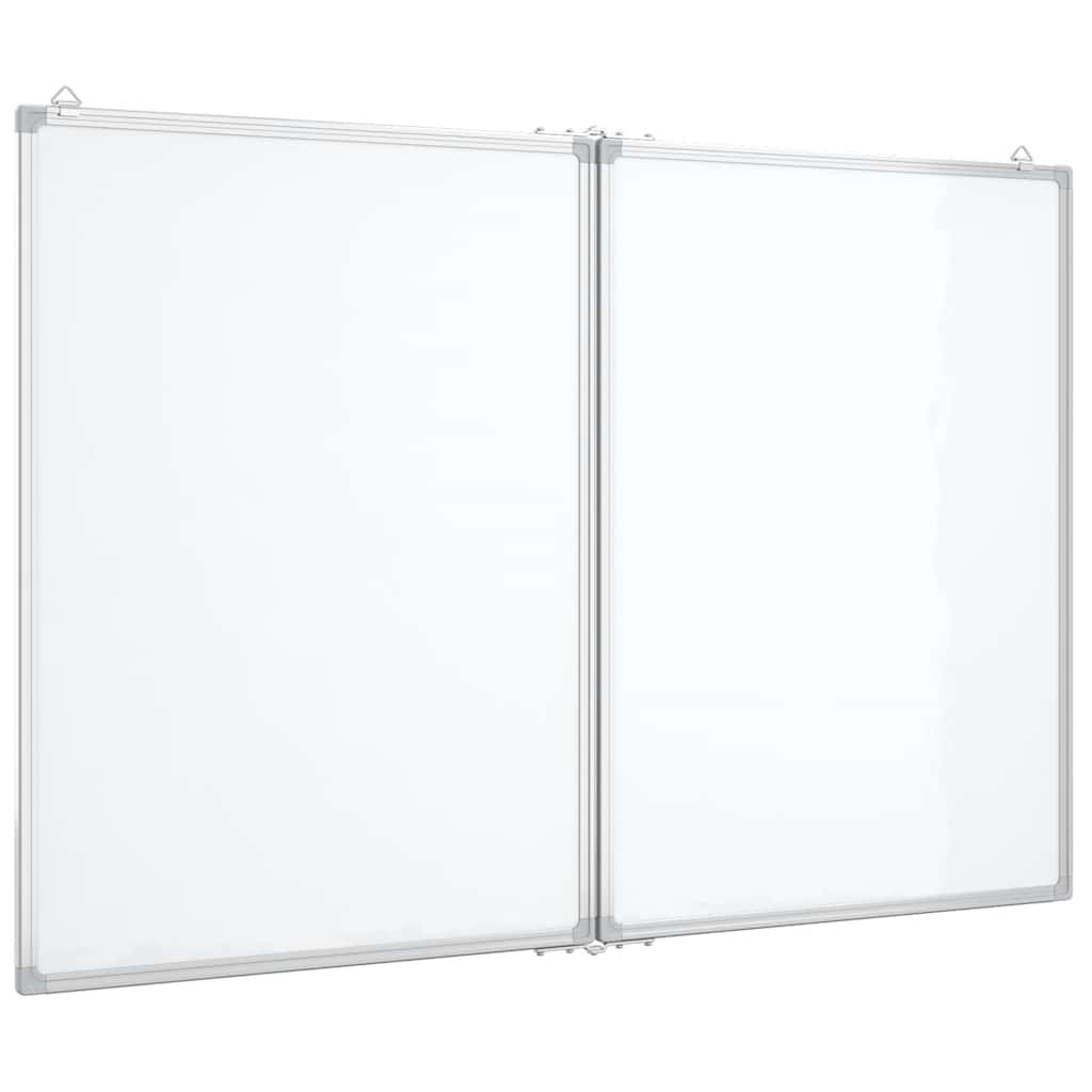 vidaXL Magnetická tabule rozkládací 120 x 80 x 1,7 cm hliník