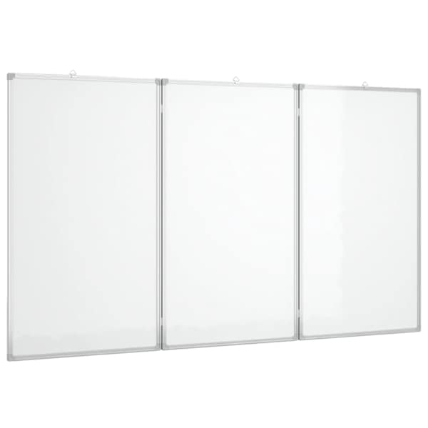 vidaXL kokkupandav valge magnettahvel, 120x80x1,7 cm, alumiinium