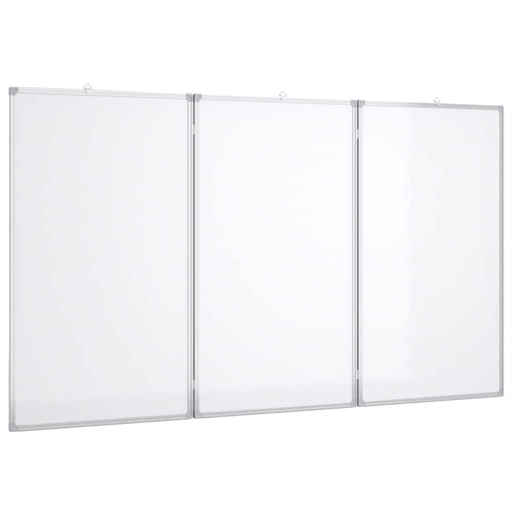 vidaXL Magnetická tabule rozkládací 120 x 100 x 1,7 cm hliník