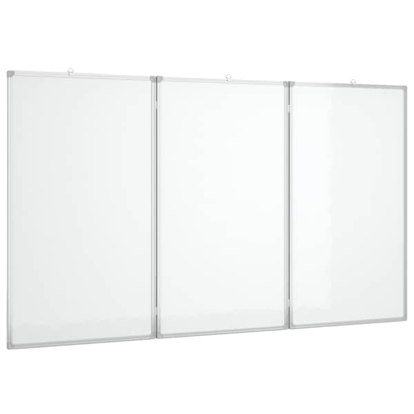 vidaXL kokkupandav valge magnettahvel, 150x100x1,7 cm, alumiinium