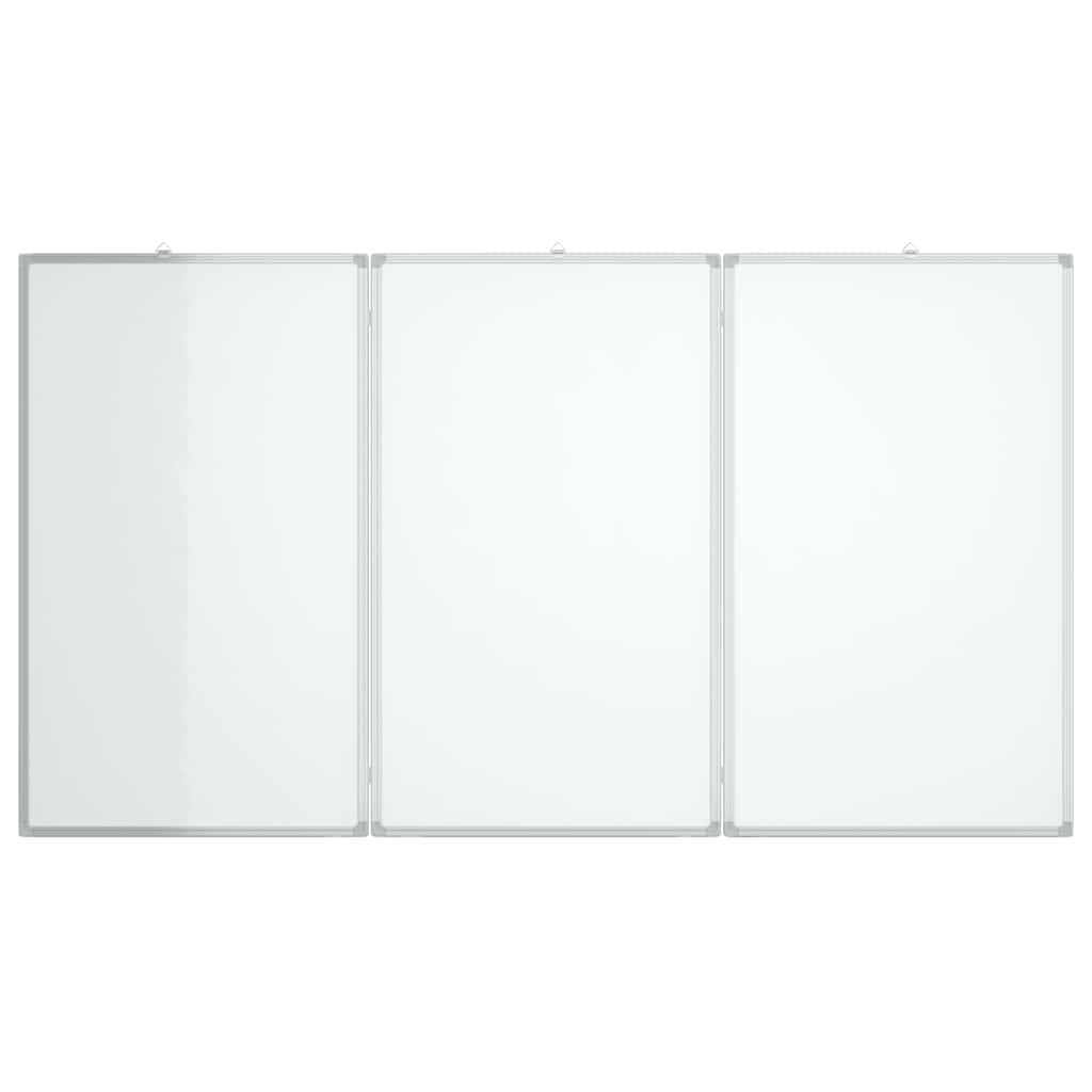 vidaXL Magnetická biela tabuľa skladacia 150x100x1,7 cm hliník