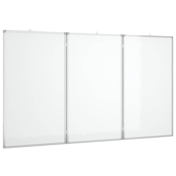 vidaXL kokkupandav valge magnettahvel, 180x100x1,7 cm, alumiinium