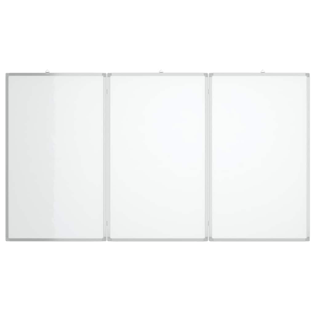 vidaXL Magnetická biela tabuľa skladacia 180x100x1,7 cm hliník