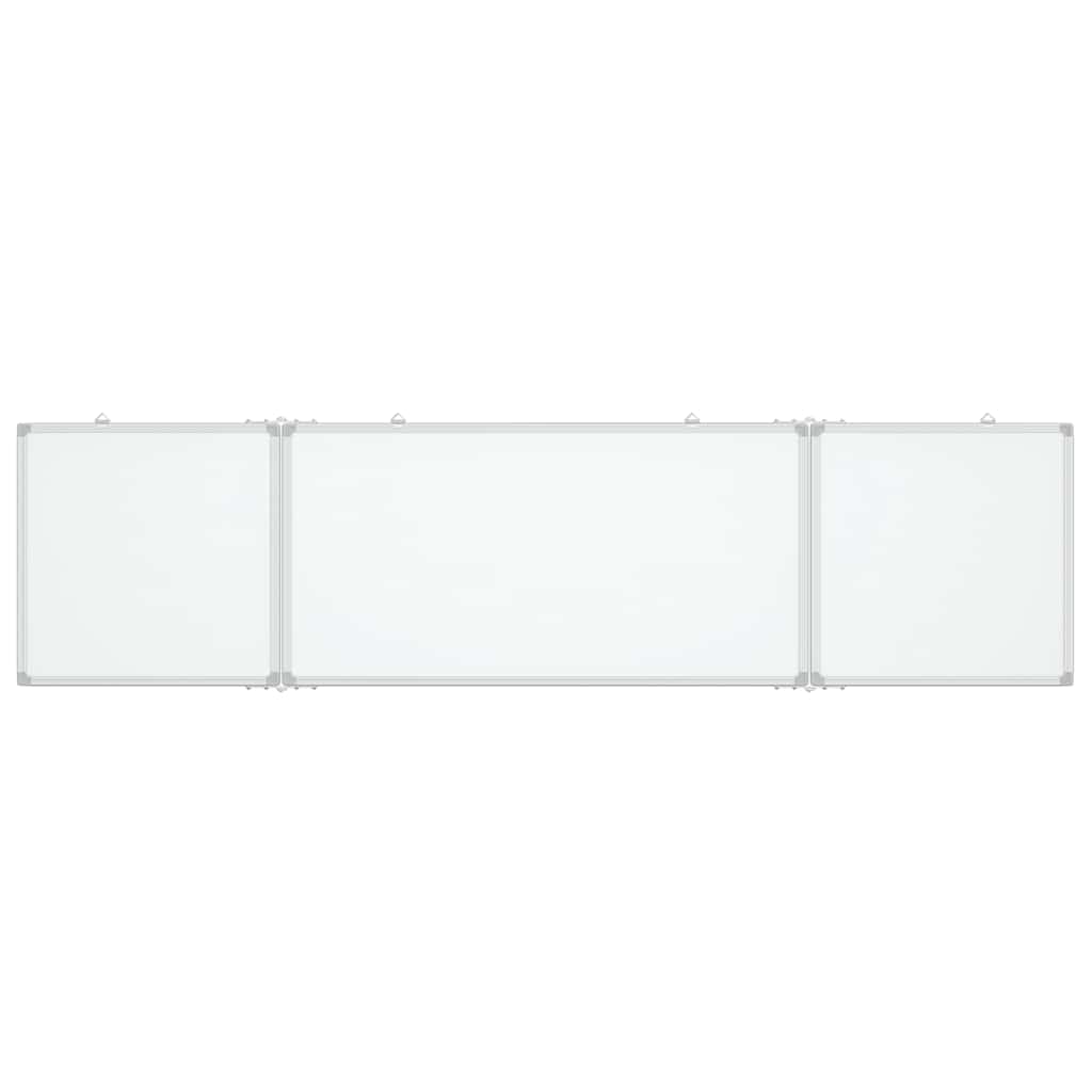 vidaXL Magnetická biela tabuľa skladacia 160x40x1,7 cm hliník