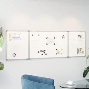 Magnetna tabla zložljiva 160x50x1,7 cm aluminij