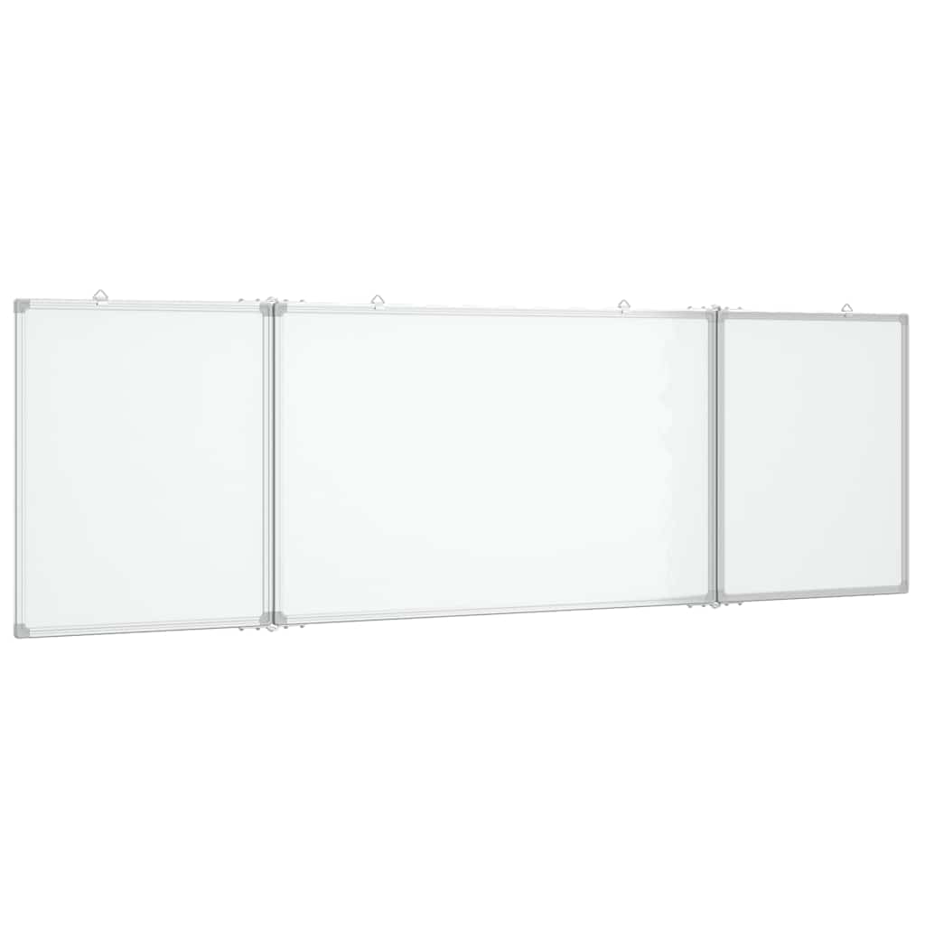 vidaXL Magnetická tabule rozkládací 200 x 60 x 1,7 cm hliník