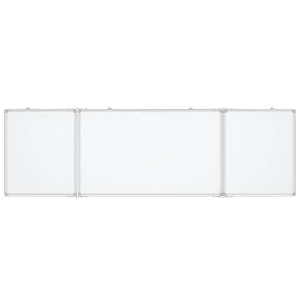 vidaXL Magnetická biela tabuľa skladacia 200x60x1,7 cm hliník