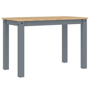 Jídelní stůl Panama šedý 112 x 60 x 75 cm masivní borové dřevo - obrázek 6
