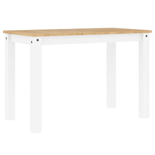 vidaXL s&ouml;&ouml;gilaua pink PANAMA, valge, 112 x 60 x 75 cm, m&auml;nnipuit