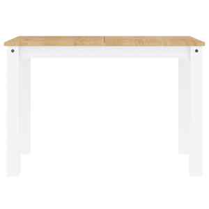 Jídelní stůl Panama bílý 112 x 60 x 75 cm masivní borové dřevo - obrázek 4