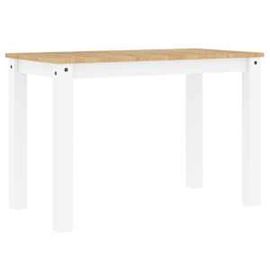 Jídelní stůl Panama bílý 112 x 60 x 75 cm masivní borové dřevo - obrázek 6