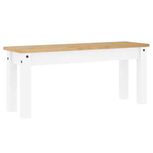 vidaXL s&ouml;&ouml;gilaua pink PANAMA, valge, 105 x 30 x 45 cm, m&auml;nnipuit
