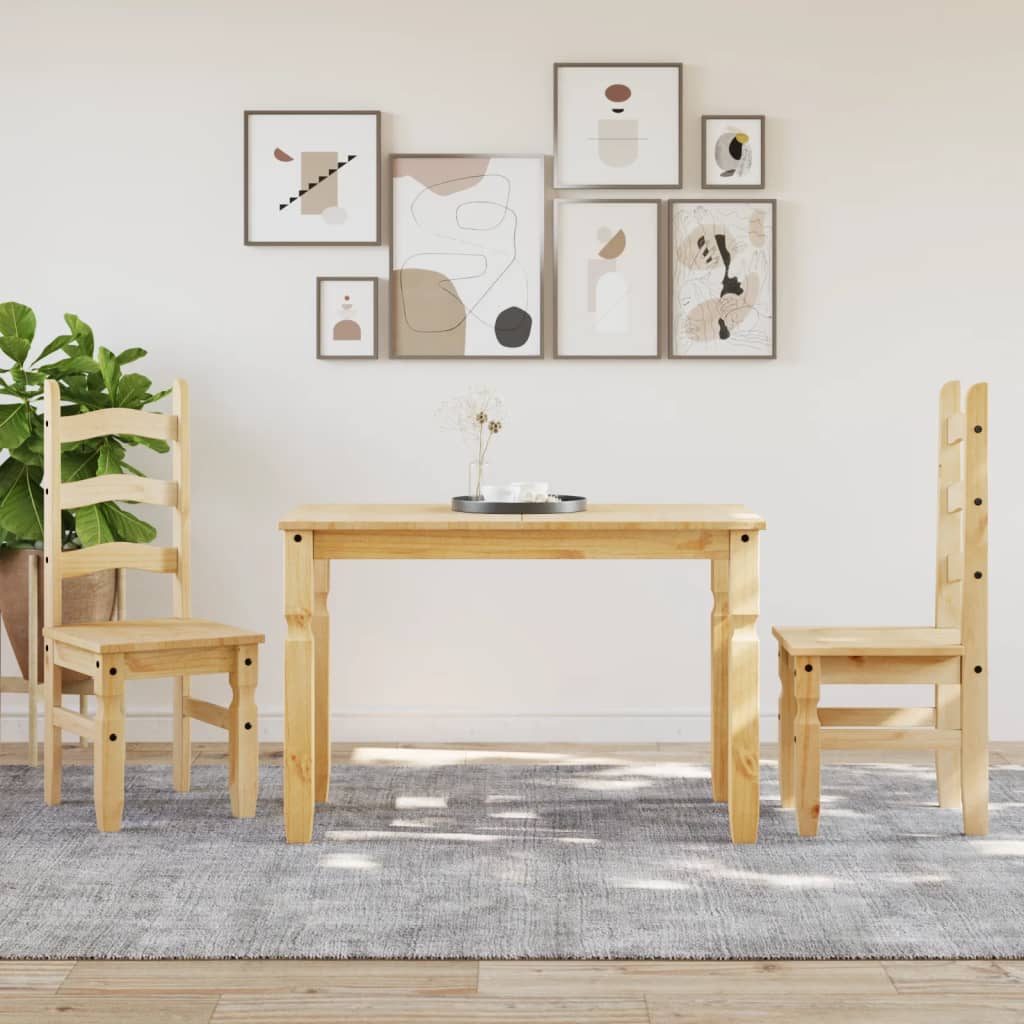Dining Table Corona Solid Wood Pine Kitchen Table Dinner Table vidaXL - Produktbild 3