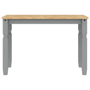 Jídelní stůl Corona šedý 112 x 60 x 75 cm masivní borové dřevo - obrázek 4