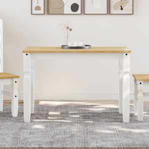 vidaXL s&ouml;&ouml;gilaud "Corona" valge, 112x60x75 cm, m&auml;nnipuit