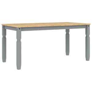 Jídelní stůl Corona šedý 160 x 80 x 75 cm masivní borové dřevo - obrázek 2