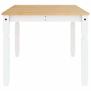 Jídelní stůl Corona bílý 180 x 90 x 75 cm masivní borové dřevo - obrázek 5