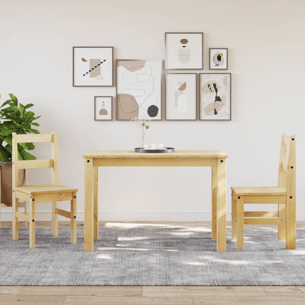 vidaXL Ruokatuolit 2 kpl Panama 40x46x90 cm täysi mänty