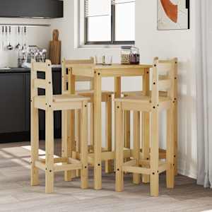 Barska garnitura 5-delna trdna borovina