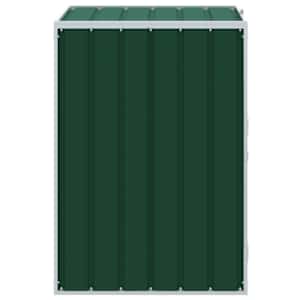 Box na 1 popelnici zelený 72 x 81 x 115 cm ocel - obrázek 6