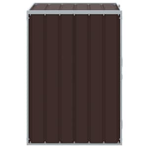 Box na 1 popelnici hnědý 72 x 81 x 115 cm ocel - obrázek 6