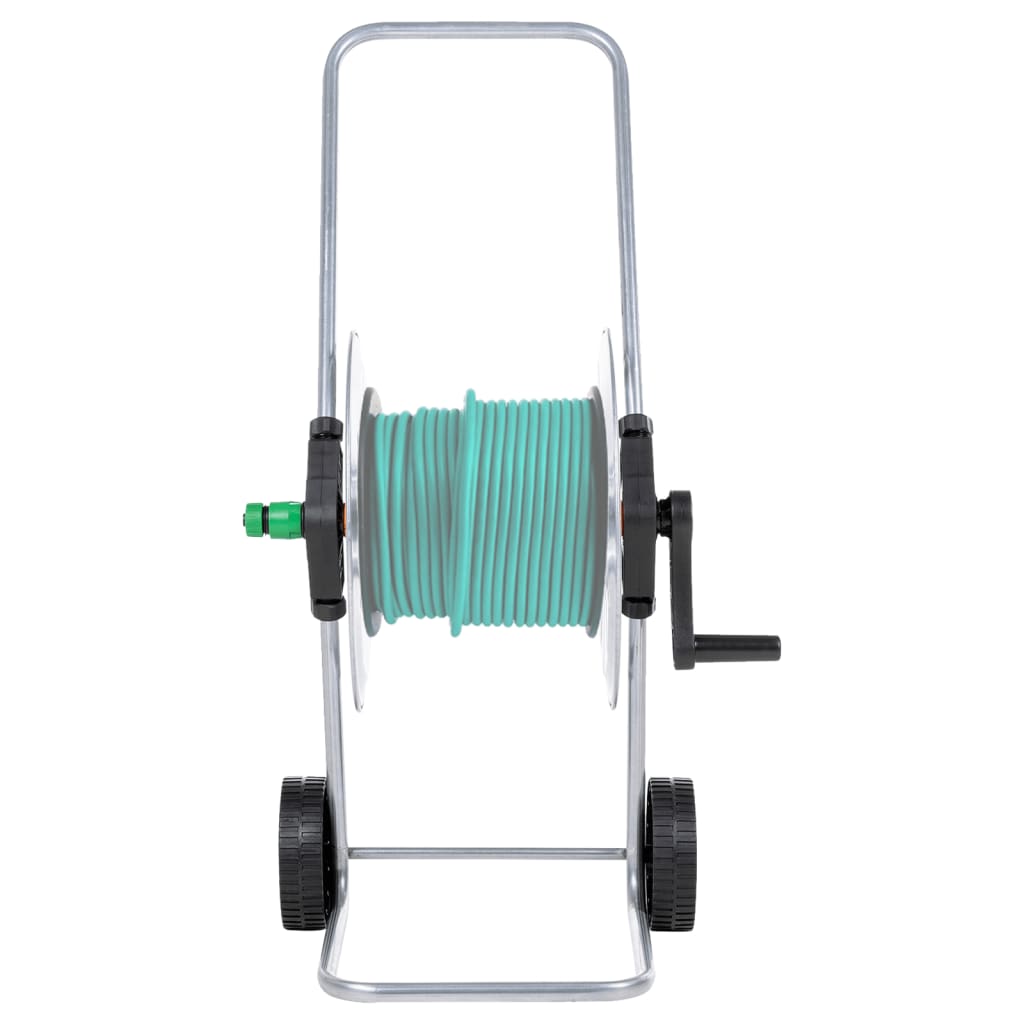 vidaXL Tuinslangkar voor 50 m 1/2" of 35 m 3/4" slang staal afbeelding