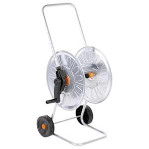 Vozík s hadicovým navijákem pro 60 m 1/2" hadice ocel - obrázek 1