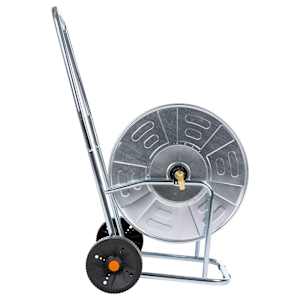 Vozík s hadicovým navijákem pro 80 m 3/4" hadice ocel - obrázek 4
