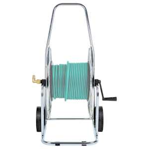 Vozík s hadicovým navijákem pro 80 m 3/4" hadice ocel - obrázek 2