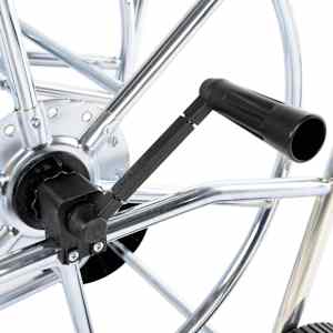 Vozík s hadicovým navijákem pro 80 m 3/4" hadice ocel - obrázek 8