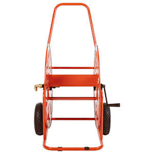 Vozík s hadicovým navijákem pro 140 m 3/4" hadice ocel - obrázek 3