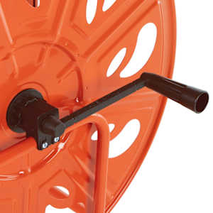 Vozík s hadicovým navijákem pro 140 m 3/4" hadice ocel - obrázek 7