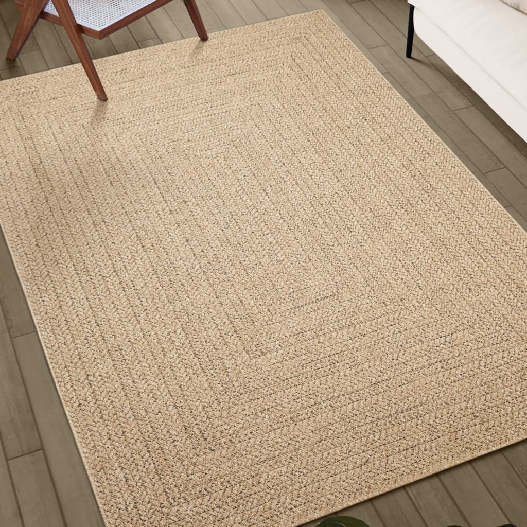 vidaXL Vloerkleed ZIZUR binnen en buiten 80x250 cm jute look afbeelding