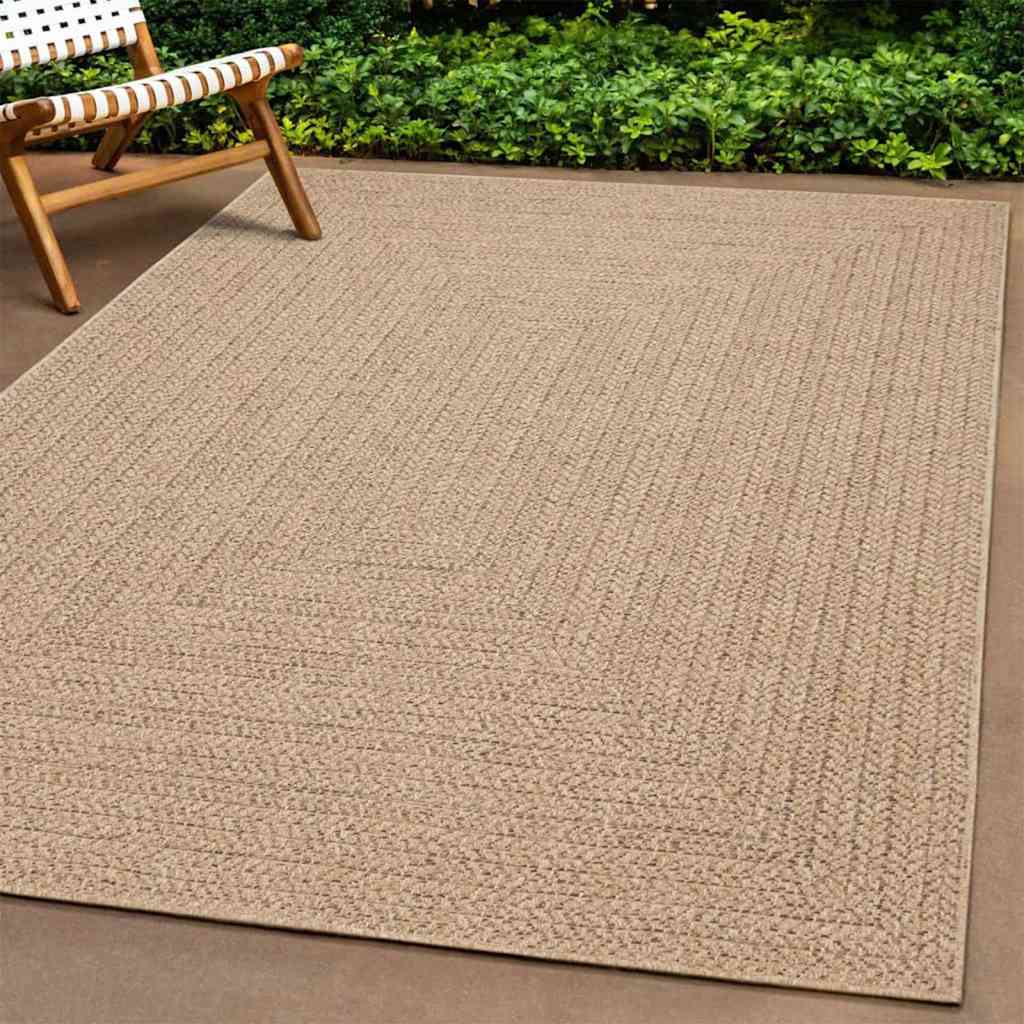 vidaXL Covor ZIZUR aspect iută, 80x250 cm, pentru interior și exterior