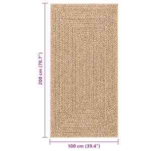 Koberec ZIZUR 100 x 200 cm jutový vzhled interiér i exteriér - obrázek 8