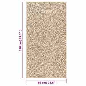 Koberec ZIZUR 60 x 110 cm jutový vzhled interiér i exteriér - obrázek 8
